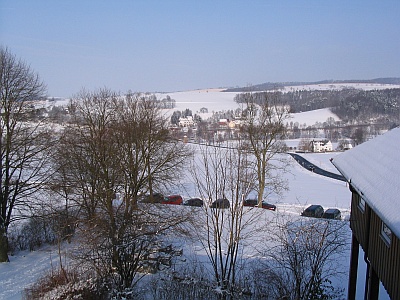 Blick aus dem Probenraum